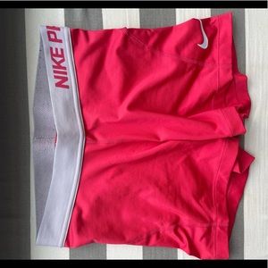 NIKE PROS: Hot Pink with Light waistband